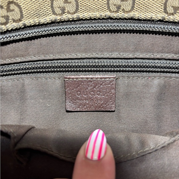 Gucci Tan and Brown Messenger Bag with Green/Red crossbody strap - Picture 12 of 16